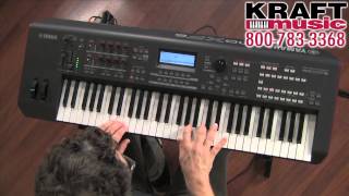 Kraft Music  Yamaha MOXF6 Workstation Keyboard with Blake Angelos MOXF8 MOXF [upl. by Sidnal]