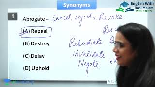 Abrogate  Synonyms  Vocab  UC LIVE [upl. by Boote]