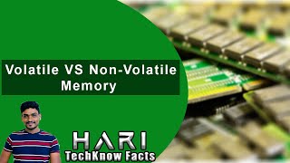 Volatile and Non Volatile Memory Difference [upl. by Zzabahs182]