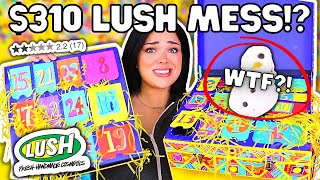 DISASTROUS 310 LUSH ADVENT CALENDAR  Lush Advent Unboxing [upl. by Arodoeht]