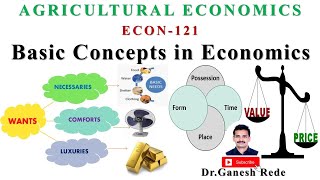 ECON 121Agricultural EconomicsFundamentals of Agricultural Economics Principles Basic Concepts [upl. by Cogen]