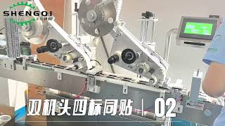 检测试剂卡定制双工位贴标机Test reagent card custom double station labeling machine [upl. by Armilda]