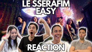 SOOO GOOD  LE SSERAFIM 르세라핌 EASY OFFICIAL MV REACTION [upl. by Orlina]