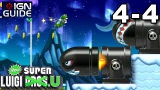 New Super Luigi U 3 Star Coin Walkthrough  Frosted Glacier 4 Weighty Waddlewings [upl. by Alexandra]