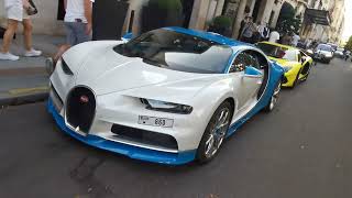 Bugatti Chiron in paris France [upl. by Ardnahc]