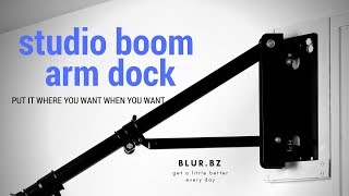 DIY  Lock in Dock for Studio Wall mounted triangle Boom Arm [upl. by Biegel]