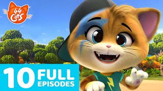 44 Cats  10 Full Episodes 🐈🐾  Meowtiful Compilation from Season 1 [upl. by Follmer]