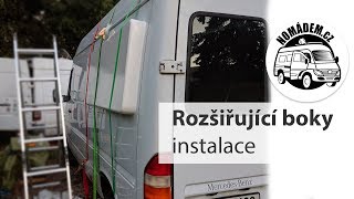 Instalace rozšiřujících boků na MB Sprinter [upl. by Amelina376]