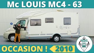 Présentation Mc LOUIS MC4 63 de 2010 avec LIT PAVILLON Instant CampingCar [upl. by Killen227]