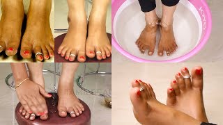 Feet Whitening Pedicure at Home  Remove Sun Tan amp Whiten Your Skin [upl. by Oirasan]