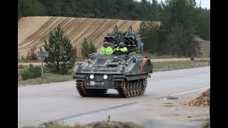 military vehicles on Bovington Training area [upl. by Erbua]