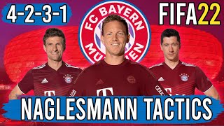 Recreate Julian Naglesmanns 4231 Bayern Tactics in FIFA 22  Custom Tactics Explained [upl. by Notrom]