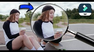 How To Create Magnifying Glass Effect In Filmora X [upl. by Enelrae326]