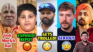 He got BADLY EXPOSED Abhinav Arora REPLY Swami Rambhadracharya ji 😳 Rohit Sharma MrBeast Carry [upl. by Fahy787]