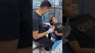 اشطر بنوته تأخذ حقنة البنج بدون خوف drabdullahsultandentist dentist explore بنجالاسنان [upl. by Farrison]