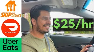 How I make 25 Per Hour with Skip The Dishes  Food Delivery job earning in Canada 🇨🇦 Piyush Canada [upl. by Ithsav]