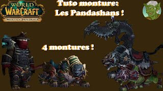 Tuto monture  LES 4 MONTURES PANDASHANS [upl. by Berstine]