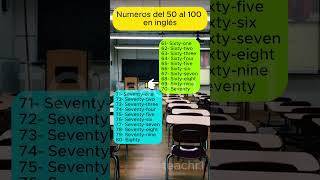 50 al 100 englishlanguage clasesdeinglesgratis numeroseningles [upl. by Adnarem]