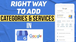 How to Add Services and Categories on Google Business Profile  Google My Business Services [upl. by Elleinnad691]