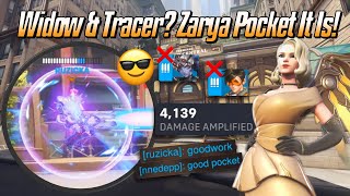 Widow amp Tracer Zarya Pocket It Is 😎  Mercy Gameplay amp Commentary  Overwatch 2 Season 12 [upl. by Lorola]