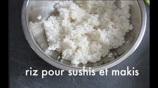 Comment préparer du riz pour sushis et makis [upl. by Eniamrahc]