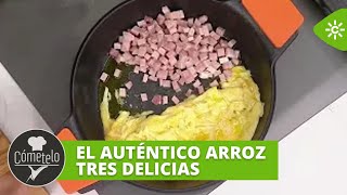 Cómetelo  El secreto para hacer el auténtico arroz tres delicias [upl. by Atram213]