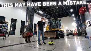 I Degreased an Excavator with A 99 Ryobi Power Washer and it cost me 99 days of my life [upl. by Ydnes665]