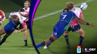 Fijian Drua big hits vs Melbourne Rebels  Round 3 [upl. by Assenar]