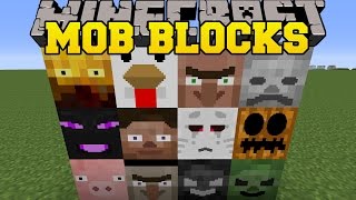 Minecraft MOB BLOCKS GAIN THE POWER OF MOBS amp CREATE THEM Mod Showcase [upl. by Amalea]