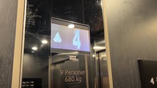 2015 KONE MiniSpace MRL Traction elevator  Quality hotel statt Hudiksvall Sweden [upl. by Nelyt532]