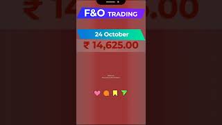 Futures and options Trading  24th October PampL [upl. by Atileda]