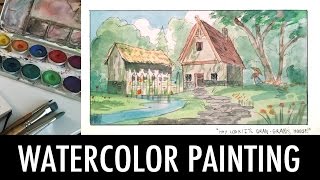 Watercolor Painting Tutorial [upl. by Allis]