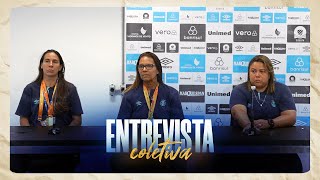 COLETIVA PÓSJOGO I GRÊMIO 1x1 INTERNACIONAL FINAL DO CAMPEONATO GAÚCHO FEMININO 2024 [upl. by Isador]