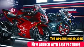 Finally New TVS Apache RR310 2024 Launched with Best Features  What is the Price of Apache RR310 [upl. by Marwin]