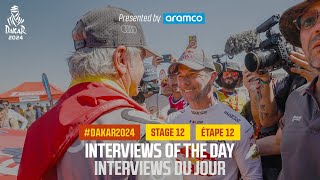 Interview of the day presented by Aramco  Stage 12  Dakar2024 [upl. by Suckram]