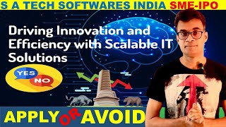 SA tech software india ipo review [upl. by Hutchins361]