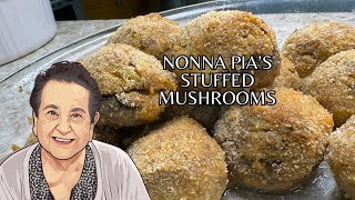 Nonna Pias Stuffed Mushrooms [upl. by Assenev383]