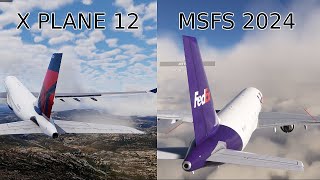 X Plane 12 vs MSFS 2024 flying experience and physics comparison [upl. by Deena]