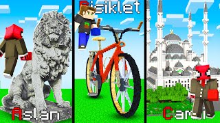 ALFABETİK SIRA YAPI KAPIŞMALARI  Minecraft [upl. by Petronia]