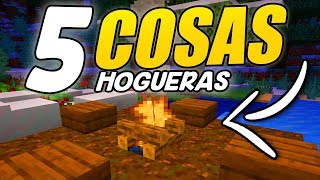 👉 5 COSAS QUE NO SABÍAS SOBRE LA HOGUERA👈 MINECRAFT 114 [upl. by Amena388]