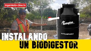 COMO INSTALAR UN BIODIGESTOR ROTOPLAS construccion plomería consejos [upl. by Strohbehn881]