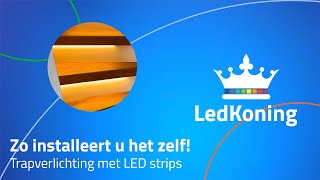 Trapverlichting met LED strips zo installeert u het zelf [upl. by Allerie743]