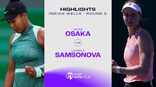 Naomi Osaka vs Liudmila Samsonova  2024 Indian Wells Round 2  WTA Match Highlights [upl. by Elene]