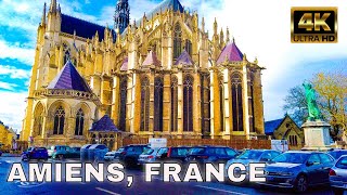 Amiens France 4K City Walk [upl. by Tdnaltroc]