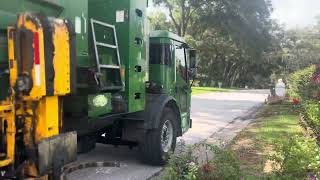 Surprise video Florida garbage truck on trash [upl. by Horwath318]