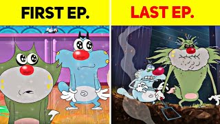 Oggy And The Cockroaches First ep vs Last ep  Oggy and the cockroaches  anime xplain [upl. by Leorsiy853]