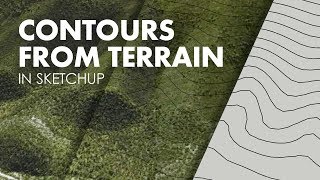 How to Generate A Contour Map with Sketchup [upl. by Isia]