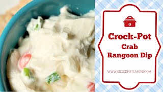 CrockPot Crab Rangoon Dip Recipe [upl. by Honorine]