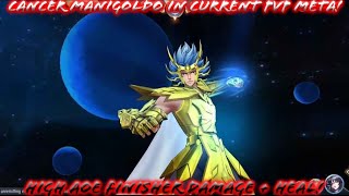 Saint Seiya Awakening KOTZ  Manigoldo in Current PvP Meta High AOE Finisher Damage  Heal [upl. by Israeli809]