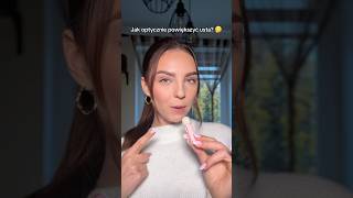 Naturalne powiększanie ust 😱 makijaż makeuptutorial jakpowiększyćusta [upl. by Broddie]